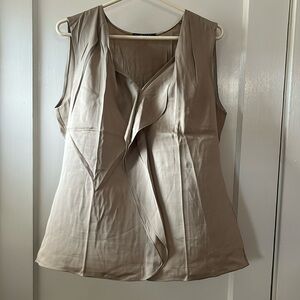 Satin sleeveless shirt